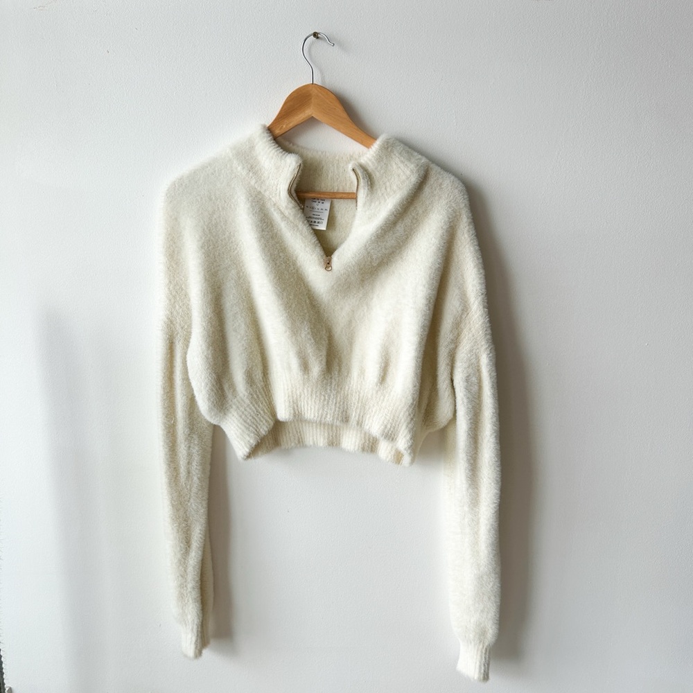 Girl crush soft half zip sweater